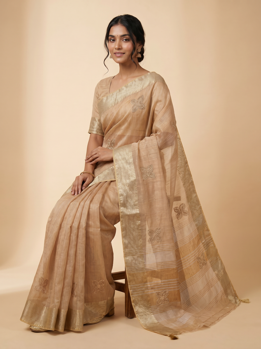 Navdurga Cotton Saree for Festival & Traditional Wear