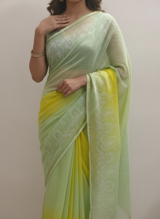 Rang Sangam Tissue Silk Saree for Office & Daily Wear