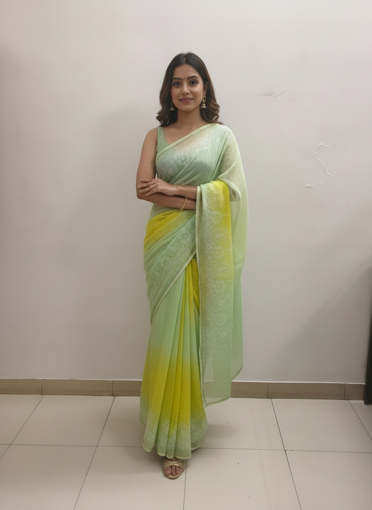 Rang Sangam Tissue Silk Saree for Office & Daily Wear