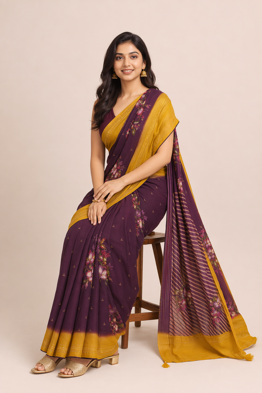 Sangita Chiffon Saree for Office & Daily Wear