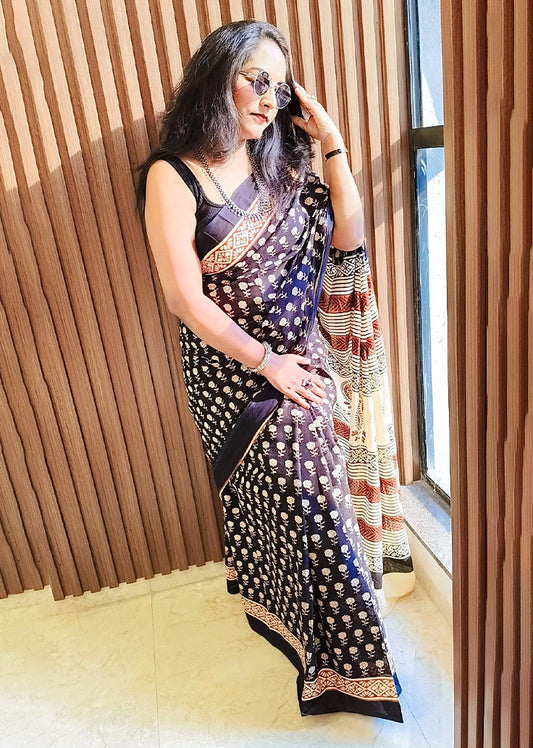 Jaipuri Print Saree