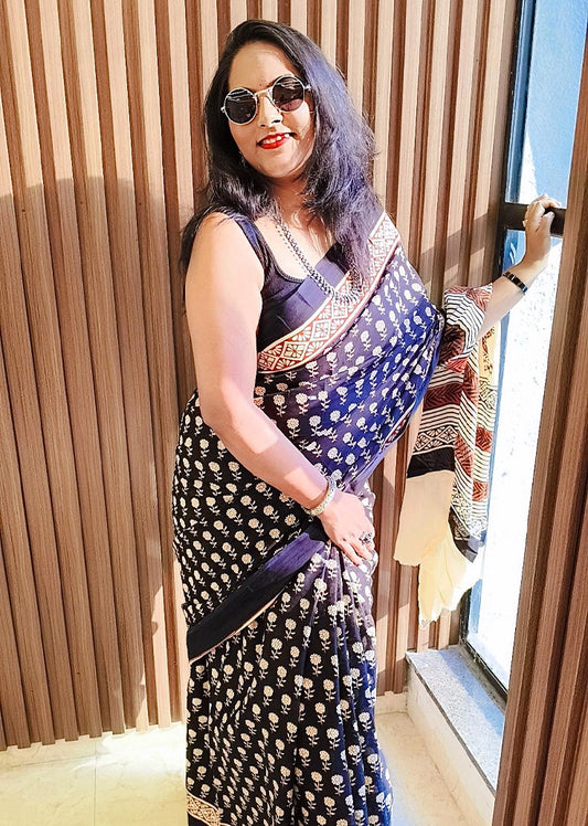 Jaipuri Print Saree