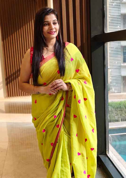 Mul cotton saree