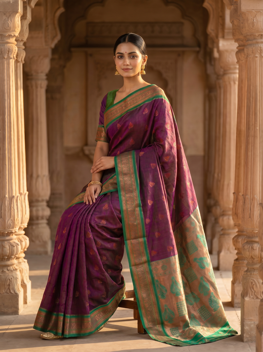 Dipika Banarasi Silk Saree for Festival & Wedding Wear