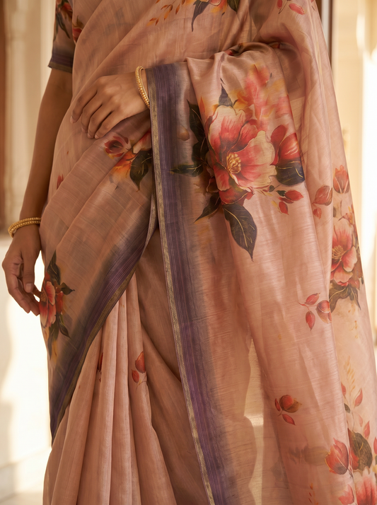 Cadbury Tissue Silk Saree for Festival & Wedding Wear