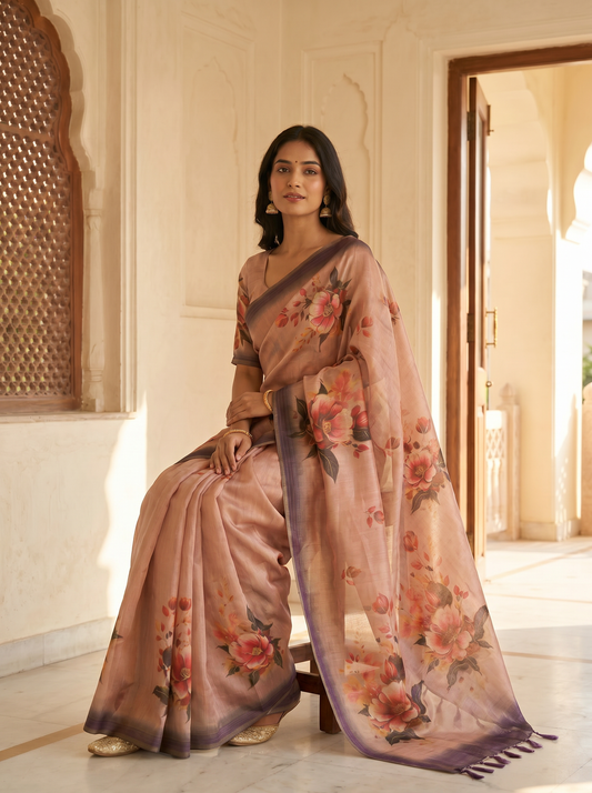 Cadbury Tissue Silk Saree for Festival & Wedding Wear