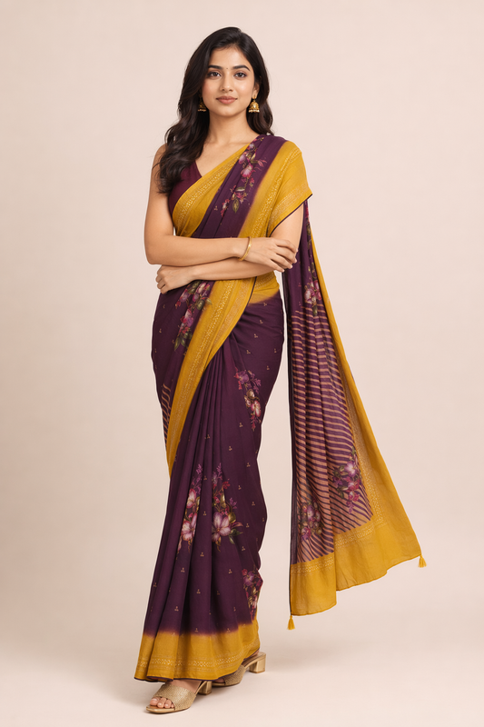 Sangita Chiffon Saree for Office & Daily Wear