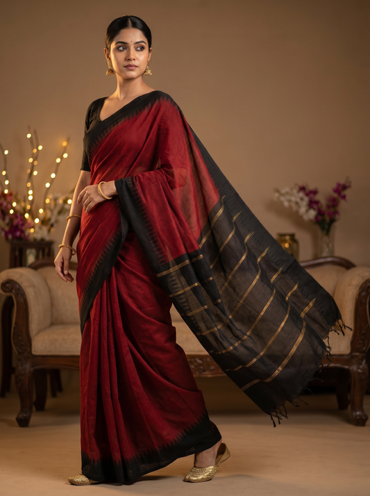South Kalyni Mul Cotton Saree for Festival & Traditional Wear
