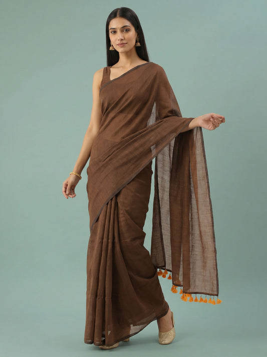 Mul Cotton plains Saree