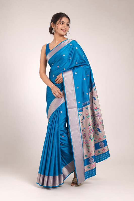 Kalanjali Paithani Paithani Silk Saree